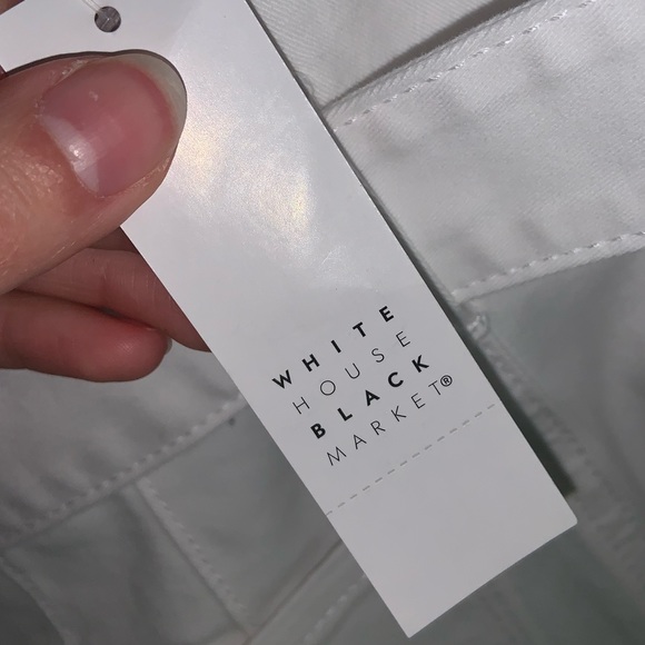 White House Black Market High-Rise Slim Crop Jeans With Removable Belt –– NWT - Picture 12 of 14